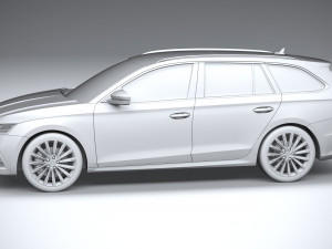 Skoda Octavia Estate 2020 3D Модель