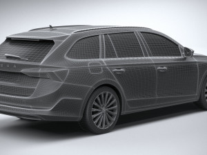 Skoda Octavia Estate 2020 3D Модель