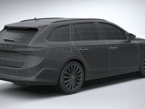 Skoda Octavia Estate 2020 3D Модель