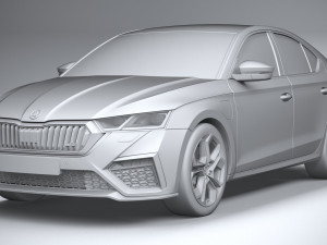 Skoda Octavia Sedan RS 2020 Modello 3D