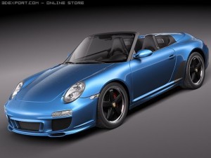 Porsche 911 Speedster 2011 3D Model