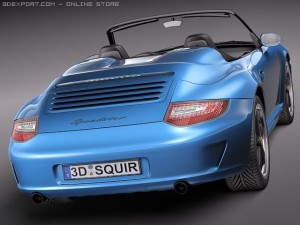 Porsche 911 Speedster 2011 3D Model