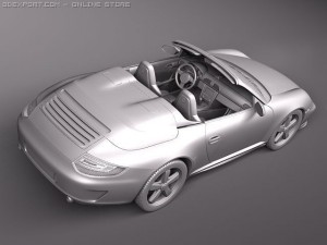 Porsche 911 Speedster 2011 3D Model