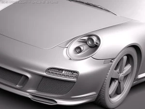 Porsche 911 Speedster 2011 3D Model