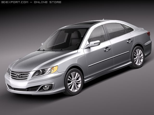 Hyundai Azera 3Dモデル .c4d .max .obj .3ds .fbx .stl .blend 