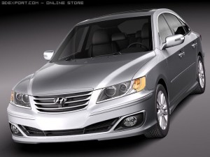 Hyundai Azera 3Dモデル