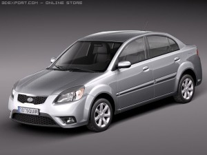 Kia Rio Sedan 3D Model