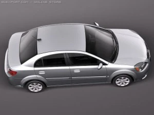 Kia Rio Sedan 3D Model