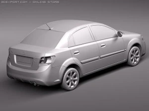 Kia Rio Sedan 3D Model