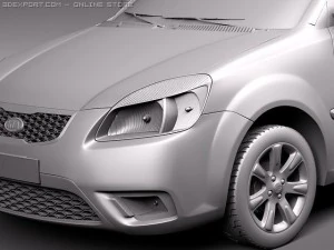 Kia Rio Sedan 3D Model