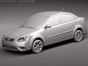 Kia Rio Sedan 3D Model
