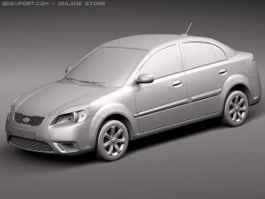 Kia Rio Sedan 3D Model