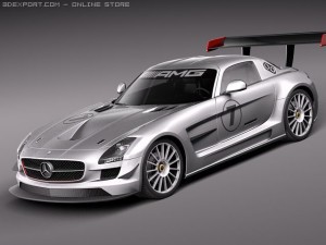 Mercedes-Benz sls amg gt3 3D Model