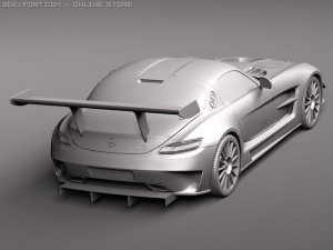 Mercedes-Benz SLS AMG GT3 3D Model
