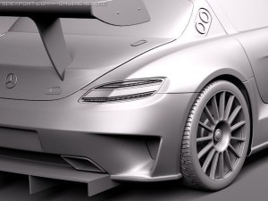Mercedes-Benz SLS AMG GT3 3D Model