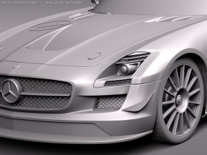 Mercedes-Benz SLS AMG GT3 3D Model