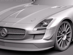 Mercedes-Benz SLS AMG GT3 3D Model