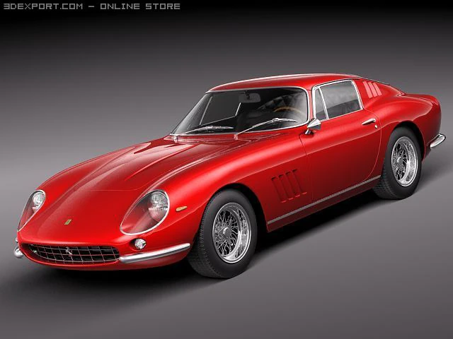 Ferrari 275 GTB 3D Model .c4d .max .obj .3ds .fbx .stl .blend 