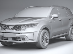 Kia Sorento 2021 3D 模型
