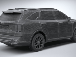 Kia Sorento 2021 3D 模型
