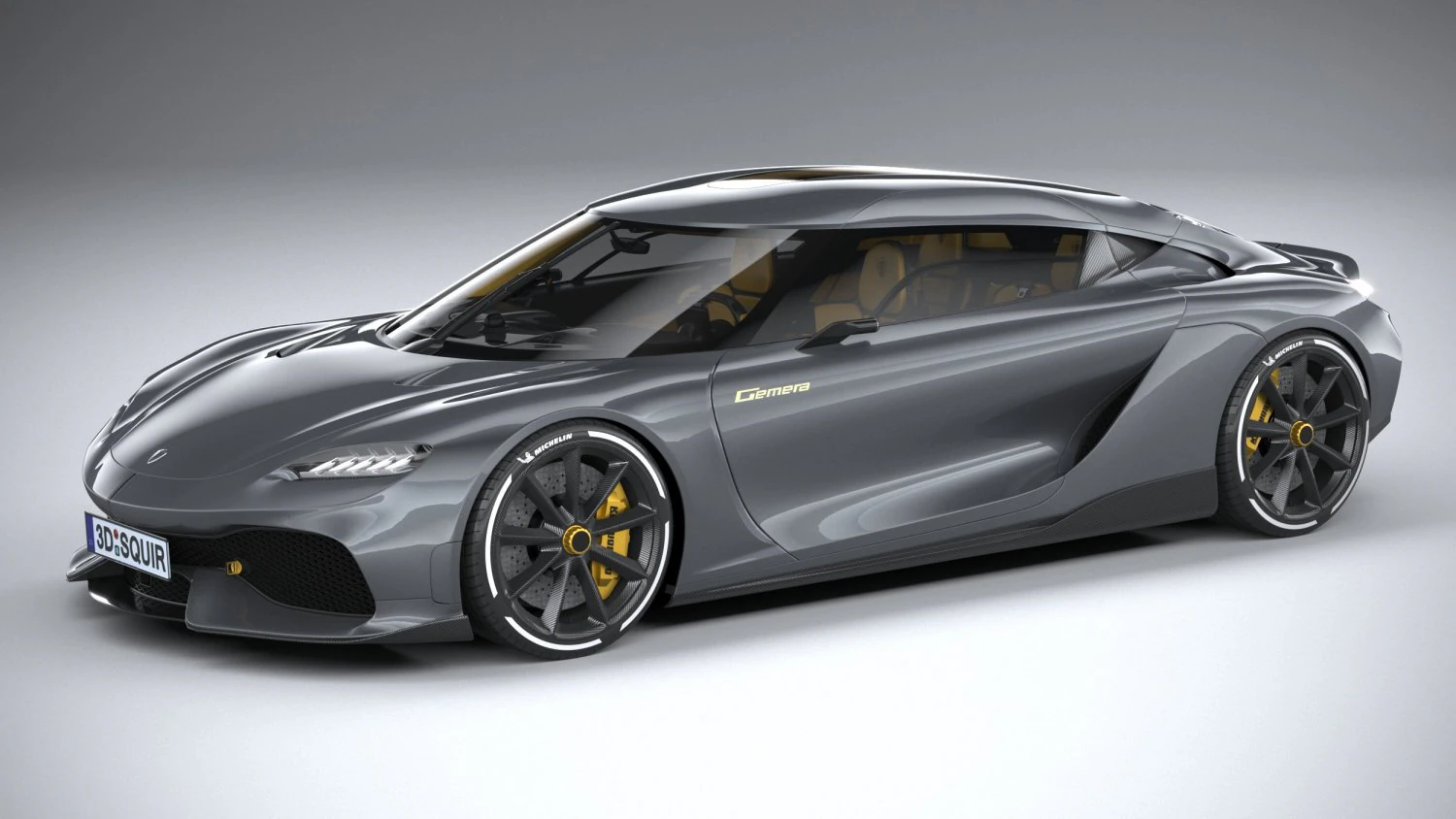 Koenigsegg Gemera 2021 3D Model .c4d .max .obj .3ds .fbx .stl .blend
