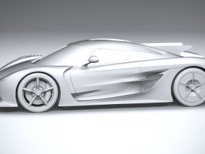 Koenigsegg Jesko Absolut 2020 3D Model