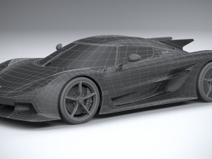 Koenigsegg Jesko Absolut 2020 Model 3D