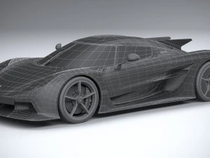 Koenigsegg Jesko Absolut 2020 3D Model