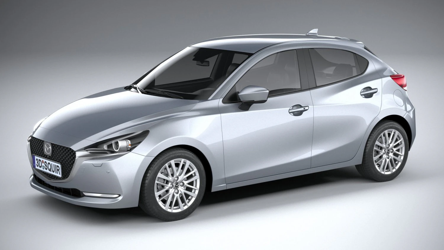 Mazda 2 2020 3D Model .c4d .max .obj .3ds .fbx .stl .blend