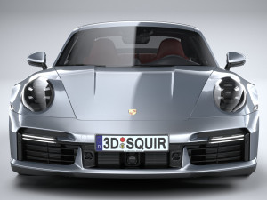 Porsche 911 Turbo S 2021 Lowpoly Modèle 3D