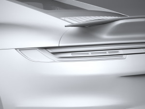 Porsche 911 Turbo S 2021 Lowpoly Modèle 3D