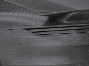 Porsche 911 Turbo S 2021 Lowpoly 3D Model