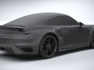 Porsche 911 Turbo S 2021 Lowpoly Modèle 3D