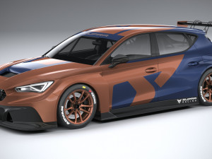 Seat Leon Cupra Competicion 2020 3D Model