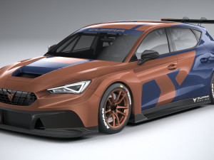 Seat Leon Cupra Competicion 2020 3D 模型