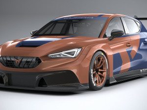 Seat Leon Cupra Competicion 2020 3D 模型
