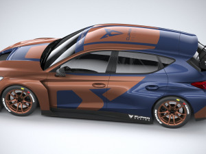Seat Leon Cupra Competicion 2020 3D 模型