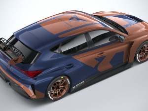 Seat Leon Cupra Competicion 2020 3D 模型