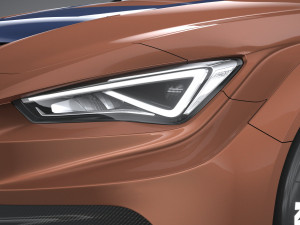 Seat Leon Cupra Competicion 2020 3D 模型