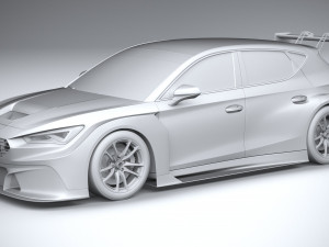 Seat Leon Cupra Competicion 2020 3D 模型