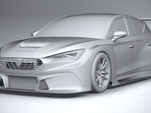 Seat Leon Cupra Competicion 2020 3D 模型