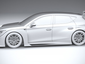 Seat Leon Cupra Competicion 2020 3D 模型