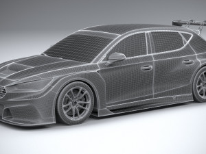 Seat Leon Cupra Competicion 2020 3D 模型
