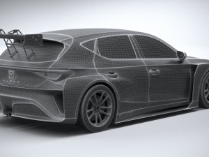 Seat Leon Cupra Competicion 2020 3D 模型