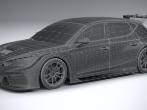 Seat Leon Cupra Competicion 2020 3D 模型