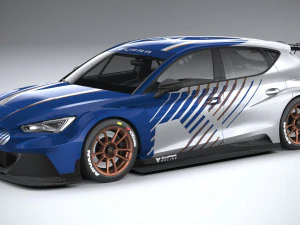 Seat Leon Cupra E-racer 2021 Modello 3D