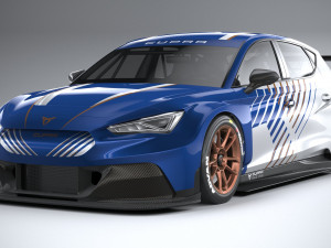 Seat Leon Cupra E-racer 2021 Modèle 3D