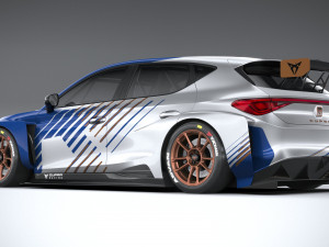 Seat Leon Cupra E-racer 2021 Modèle 3D