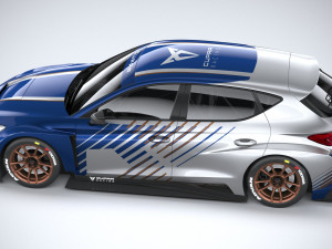 Seat Leon Cupra E-racer 2021 Modèle 3D