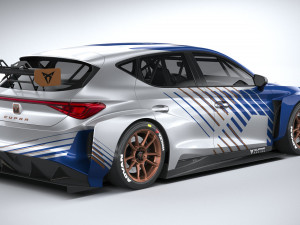 Seat Leon Cupra E-racer 2021 Modèle 3D